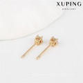 23550 Xuping gold plated stud earrings for women, earrings for women khazana jewellery